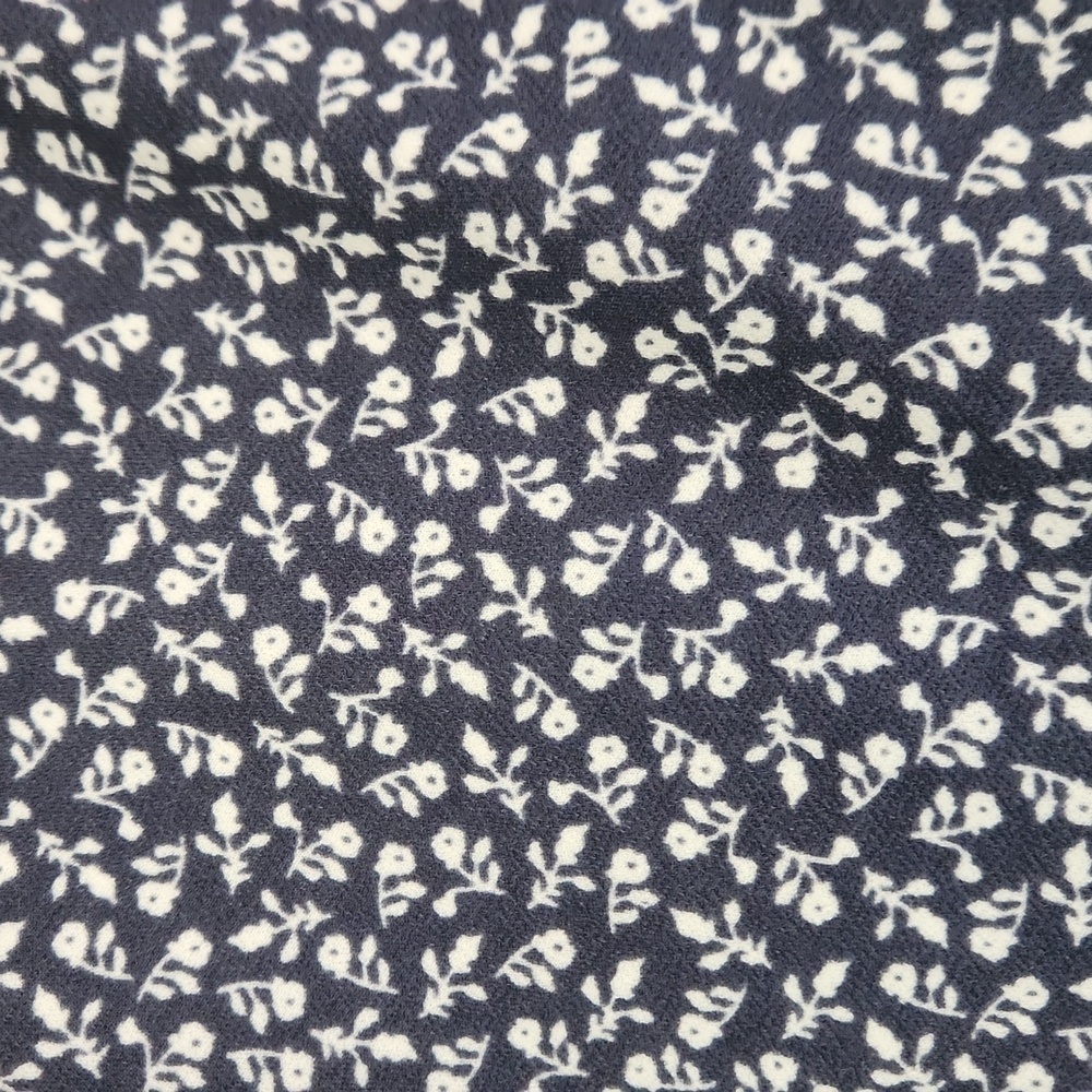 Wallflower Navy MicroPrint Floral High Neck Y2k Inspired Midi Dress - Picture 4 of 4